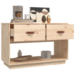 Berkfield Classic Tv Cabinet 90X40X60 Cm Solid Wood Pine - thumbnail 5