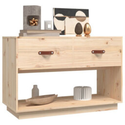 Berkfield Classic Tv Cabinet 90X40X60 Cm Solid Wood Pine - thumbnail 4