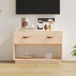 Berkfield Classic Tv Cabinet 90X40X60 Cm Solid Wood Pine - thumbnail 2