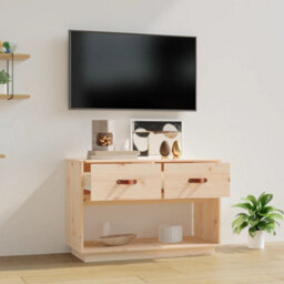 Berkfield Classic Tv Cabinet 90X40X60 Cm Solid Wood Pine - thumbnail 3