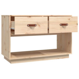 Berkfield Classic Tv Cabinet 90X40X60 Cm Solid Wood Pine - thumbnail 8