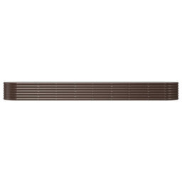 Walplus Garden Raised Bed Galvanised Steel 368X80X36 Cm Brown - thumbnail 3