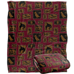 Jq Licensing Rodeo Roundup Silky Patterned Supersoft Blanket Brown/maroon (One Size) - thumbnail 2