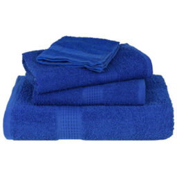 Berkfield 8 Piece Towel Set Blue 360 Gsm 100% Cotton - thumbnail 4