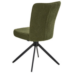 Beliani Set Of 2 Dining Chairs Swivel Ryan Boucle Green - thumbnail 6