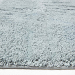 Homescapes Cotton Tufted Rug Union Jack Plain Embossed Mat Silver Grey, 50 X 80 Cm - thumbnail 4