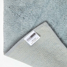 Homescapes Cotton Tufted Rug Union Jack Plain Embossed Mat Silver Grey, 50 X 80 Cm - thumbnail 5