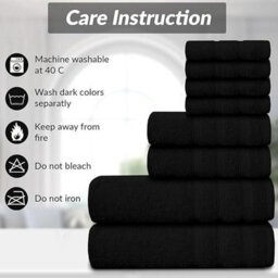 Casabella Luxury 100% Egyptian Cotton Towel Bale 8 Pieces 550 Gsm - thumbnail 5