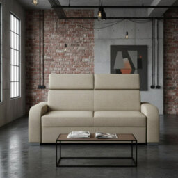 Oslo M 3 Living Room Sofa No Sleeping Function Mdf Chipboard Polyurethane Foam Wooden Frame 200X100X85 100Cm Beige - thumbnail 3