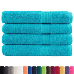 Berkfield Durable Premium Towels Solund 4 Pcs Turquoise 100X200 Cm 600 Gsm