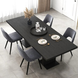 Chic Dining Chair Set Of 2 Upholstered Living Room Chair Adjustable Foot Pads - thumbnail 3