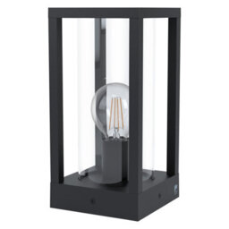 Stylish Ip44 Outdoor Bollard Light In Black Cast Aluminium For Garden And Pathway - thumbnail 1
