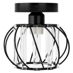 Emitto Crystal Ceiling Light Semi Flush Mount Chandelier Modern Hallway - thumbnail 3