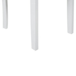 Wyld And Coco Everwood Set Of 2 Armless Ladder-Back Dining Chairs, Light Brown And White, Rubberwood, 400 X 400 X 940mm - thumbnail 7