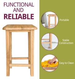 Hallowood Furniture Waverly Oak Breakfast Bar Stool - thumbnail 5