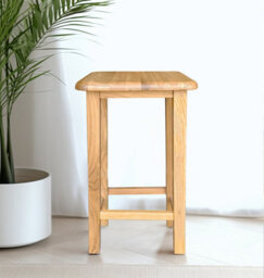 Hallowood Furniture Waverly Oak Breakfast Bar Stool - thumbnail 1