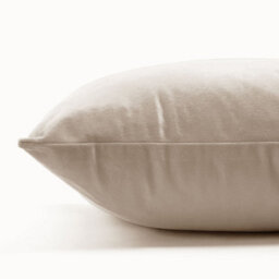 Ameha Beige Plain Velvet Cushion Covers, 18X18 Inch, Pack Of 4, Breathable & Hypoallergenic With Hidden Zip Closure - thumbnail 9