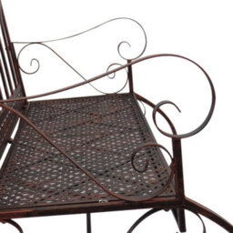 Garden Bench Metal Rocking 2 Seater Outdoor Patio Swing Chair Seat - thumbnail 6