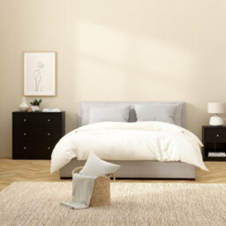 Furniture To Go May Chest Of 3 Drawers In Black (W) 72.4 X (H) 68.3 X (D) 30.1Cm - thumbnail 7