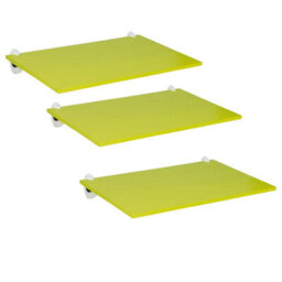 Urbn-Living Orange - 3-Pcs Modern Slimline Floating Shelves With Screws & Shelf Clip - thumbnail 3