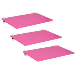 Urbn-Living Orange - 3-Pcs Modern Slimline Floating Shelves With Screws & Shelf Clip - thumbnail 4