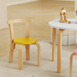 Aiyaplay 5 Piece Kids Table And Chairs Set Wood For 3-8 Years For Art Crafts - thumbnail 9