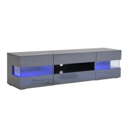 Furniture in Fashion Kirsten High Gloss Tv Stand In Grey With Led Lighting - thumbnail 6