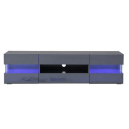 Furniture in Fashion Kirsten High Gloss Tv Stand In Grey With Led Lighting - thumbnail 7