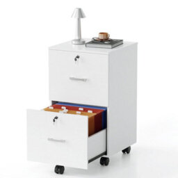 Modern 2 Drawer Locking File Cabinet Mobile Filing Cabinet For A4 And Letter - thumbnail 6