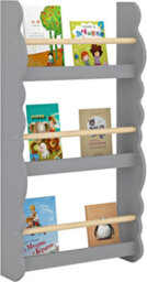 Xample Kids Bookcase Wall Shelf  3 Tier Wooden Bookshelf Storage Display Rack, Children Book Organizer For Kids Room - thumbnail 4