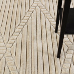 Livabliss Le Mans-Modern Beige 3D High & Low Pile Textured In- & Outdoor Rug 120 X 170 Cm Easy Care, Non Shedding - thumbnail 7