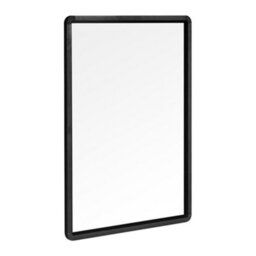 Living And Home Black Wall Mounted Rectangle Framed Bathroom Mirror Vanity Mirror 500 mm X 700 mm - thumbnail 4