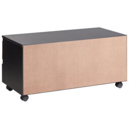 Wyld And Coco Luxecasa Black Bathroom Cabinet On Wheels With Two Drawers - 80 X 30 X 38 Cm - thumbnail 6
