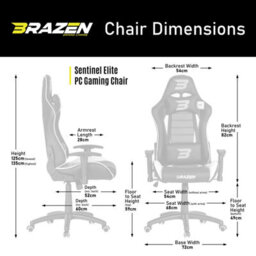 Brazen Sentinel Elite Pc Gaming Chair - White - thumbnail 6