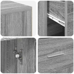 Berkfield Corner Desk Grey Sonoma 102X88X75 Cm Engineered Wood - thumbnail 9