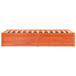 Berkfield Bed Frame Without Mattress Wax Brown 90X190 Cm Single Solid Wood Pine - thumbnail 5