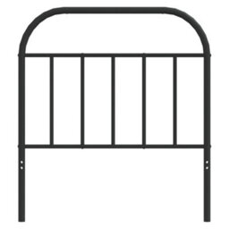 Berkfield Metal Headboard Black 90 Cm - thumbnail 4