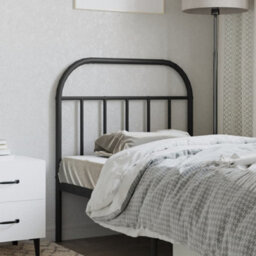 Berkfield Metal Headboard Black 90 Cm - thumbnail 3