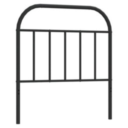 Berkfield Metal Headboard Black 90 Cm - thumbnail 2