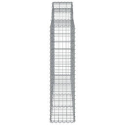 Berkfield Arched Gabion Baskets 7 Pcs 200X30X120/140 Cm Galvanised Iron - thumbnail 5