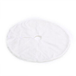 Darphe 122Cm Diameter White Plush Christmas Tree Skirt, Christmas Holiday Decoration. - thumbnail 6