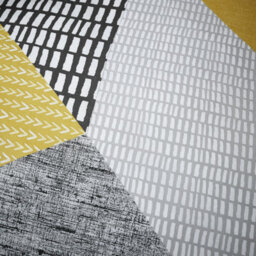Catherine Lansfield Bedding Larsson Geo Duvet Cover Set With Pillowcase Ochre - thumbnail 4