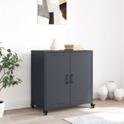 Berkfield Sideboard Anthracite 68.5X39X72 Cm Steel - thumbnail 3