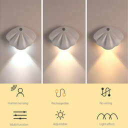 Magnetic Wall Charging Smart Led Human Body Sensing Night Light-White - thumbnail 5