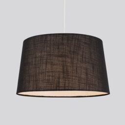Valuelights Doretta Modern Tapered Black Faux Linen Ceiling Table Lamp Light Shade (D)40Cm - thumbnail 2