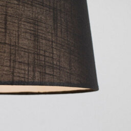 Valuelights Doretta Modern Tapered Black Faux Linen Ceiling Table Lamp Light Shade (D)40Cm - thumbnail 3