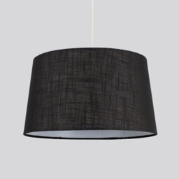 Valuelights Doretta Modern Tapered Black Faux Linen Ceiling Table Lamp Light Shade (D)40Cm - thumbnail 4