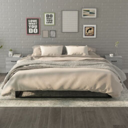 Berkfield Bedside Cabinets 2 Pcs Grey Sonoma 40X35X47.5 Cm - thumbnail 1