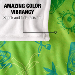 Jim Henson Signature Collection Green Monsters Silky Supersoft Blanket Green (One Size) - thumbnail 4