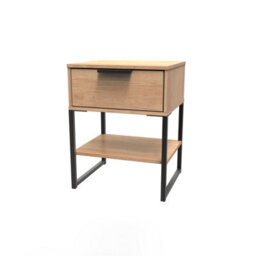 Tamworth Single 1 Drawer Bedside Cabinet In Nebraska Oak (Ready Assembled) - thumbnail 3
